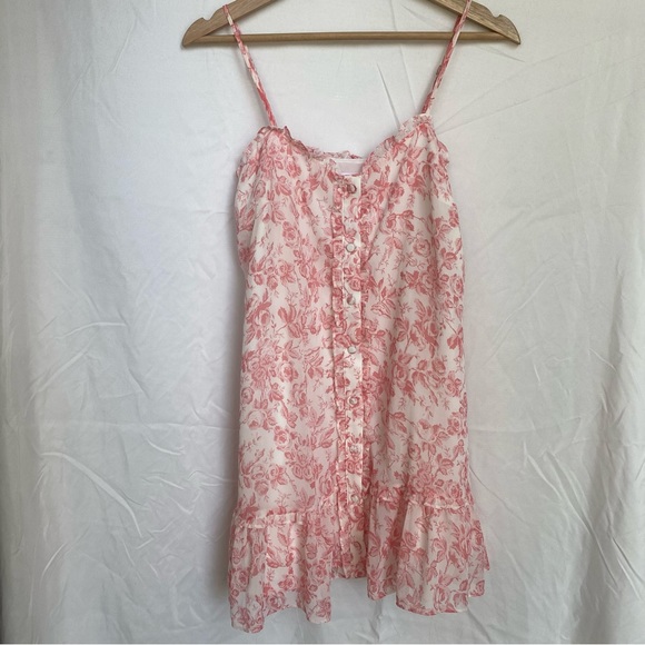 Lovers + Friends Spencer Mini Dress in French Floral Size XXS *No Belt* Revolve - Picture 2 of 10